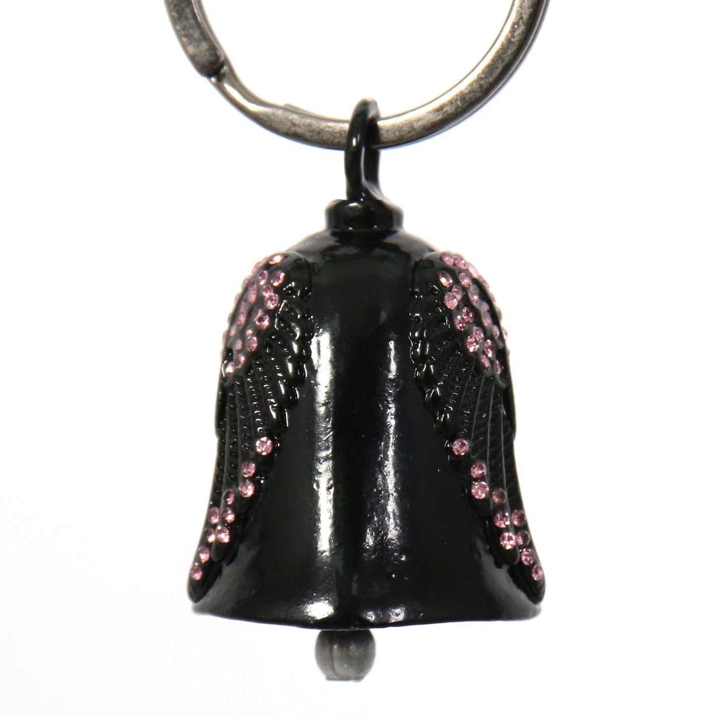 Angel Wings Pink Stones Guardian Bell