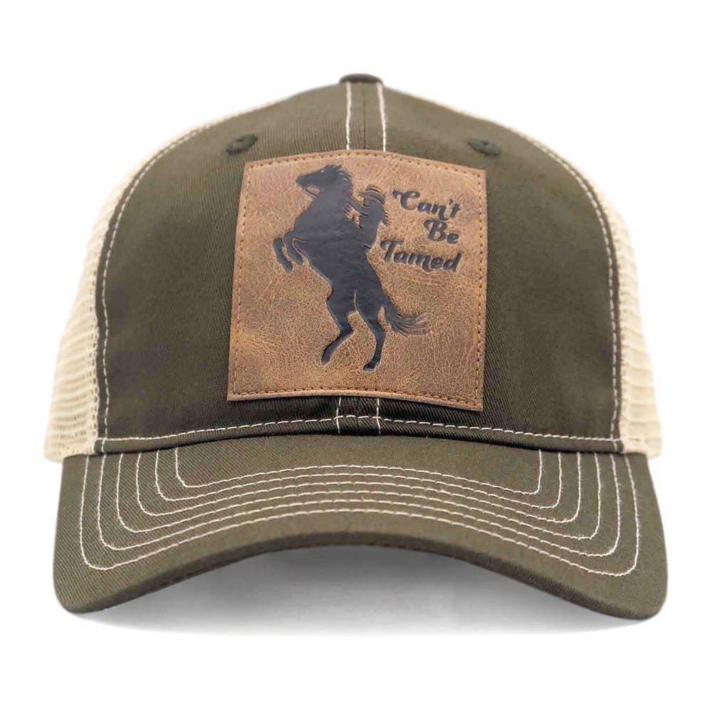 Green "Can't be tamed" Trucker Cap