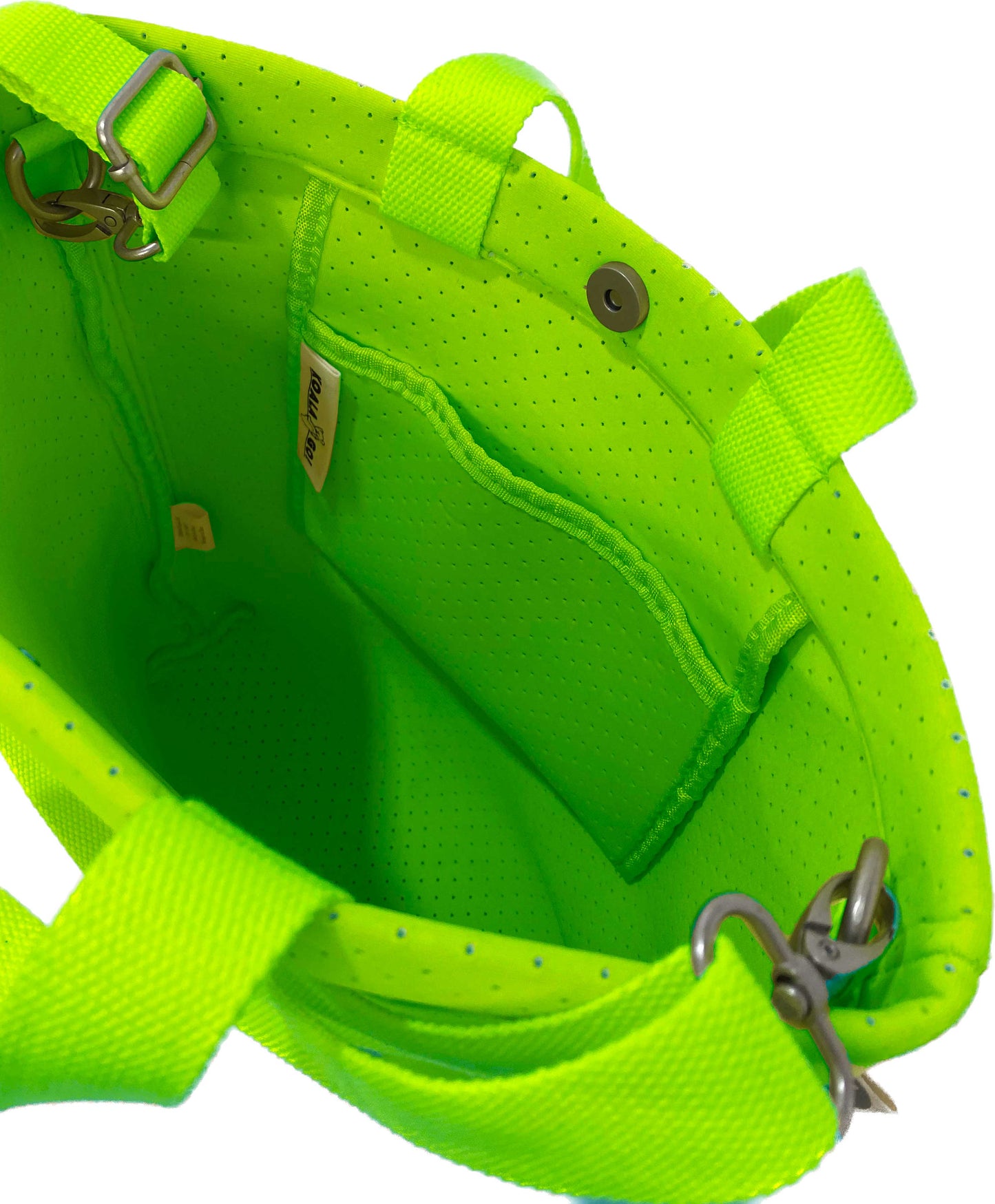 Neoprene Crossbody Bag - Neon Green