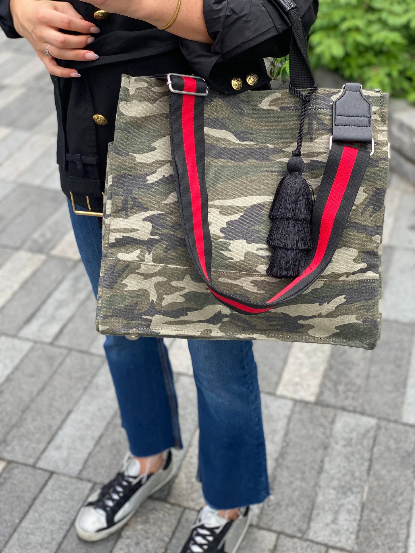 Green Camo Crossbody Bag