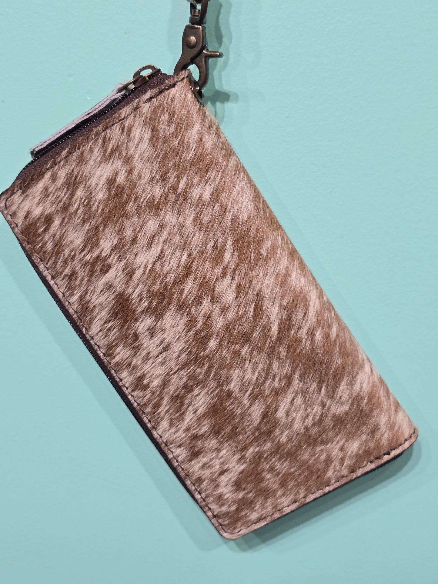 Zip Around Wallet with Wristlet Strap