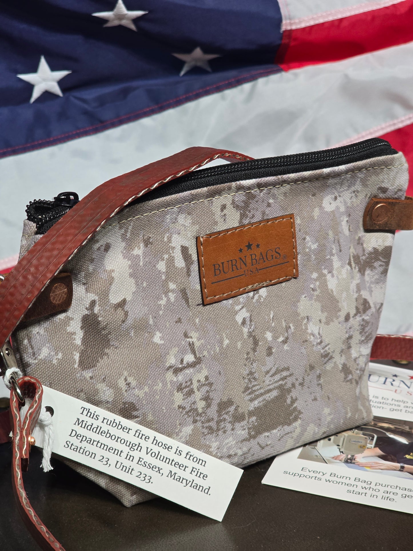 Grey Camo Mini Crossbody Bag