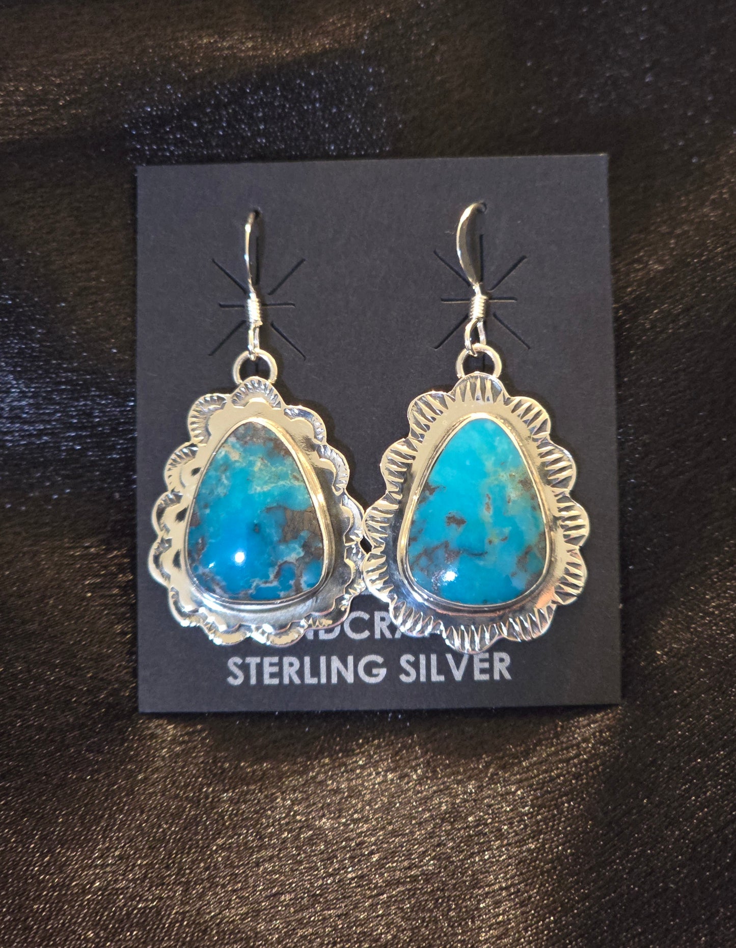 #834 Dangle turquoise Earrings