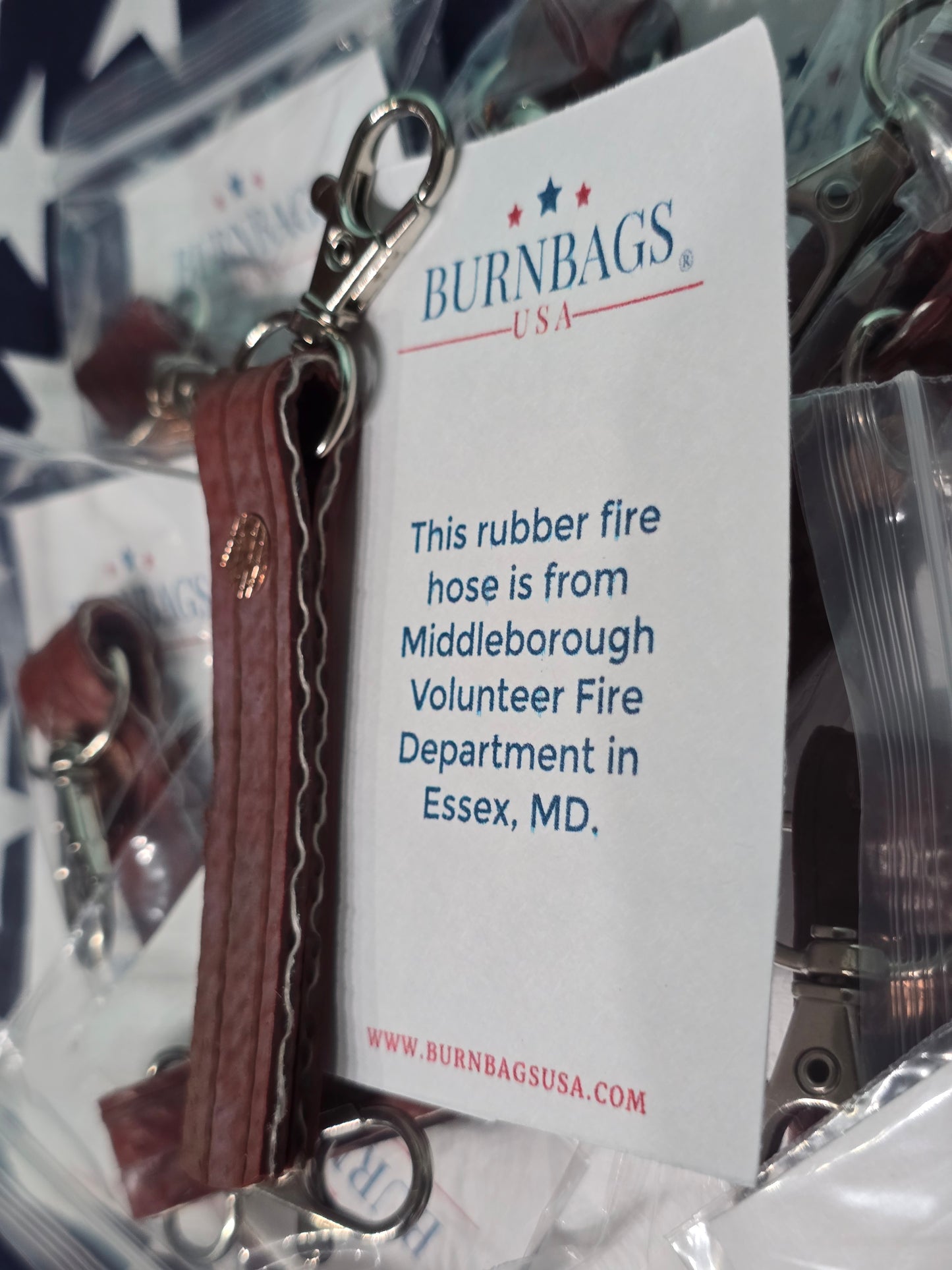 Fire Hose Keychain