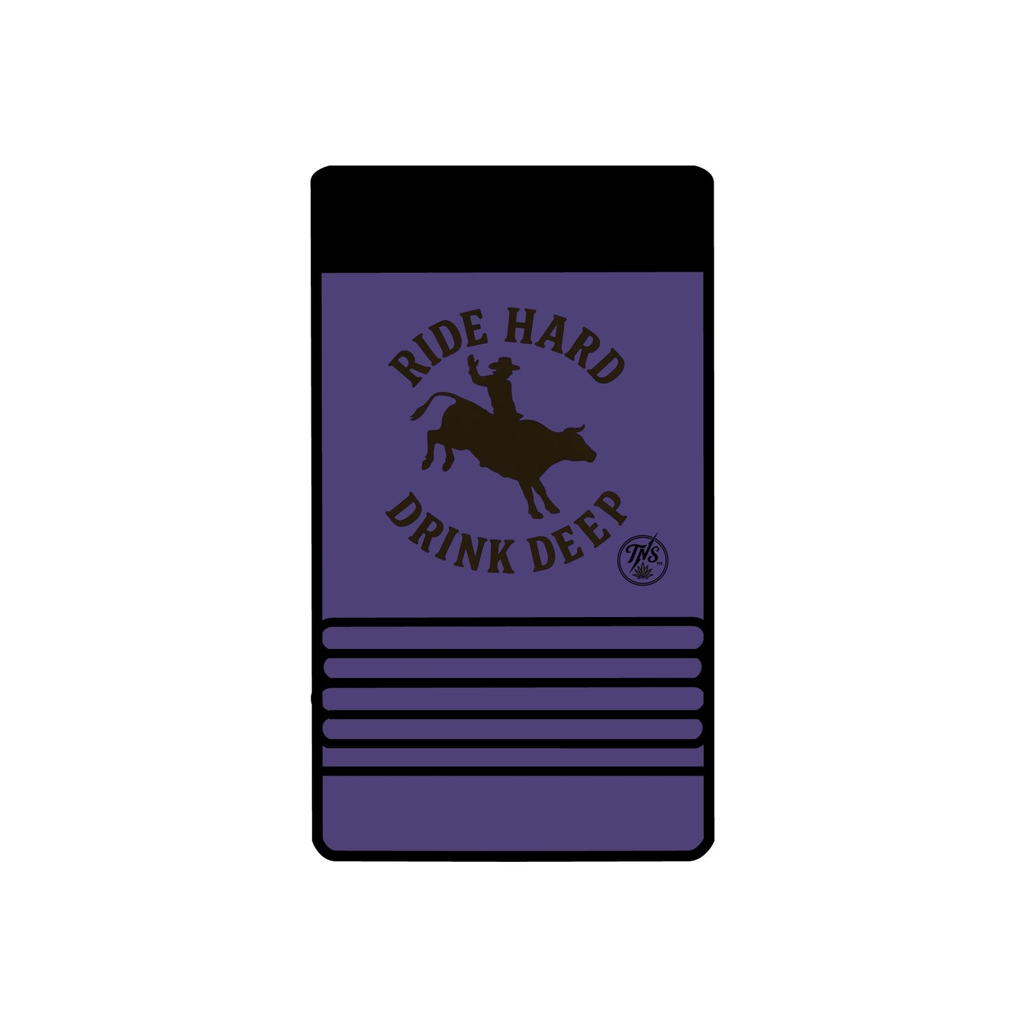 "Ride Hard | Deep" Insulated can/bottle holder