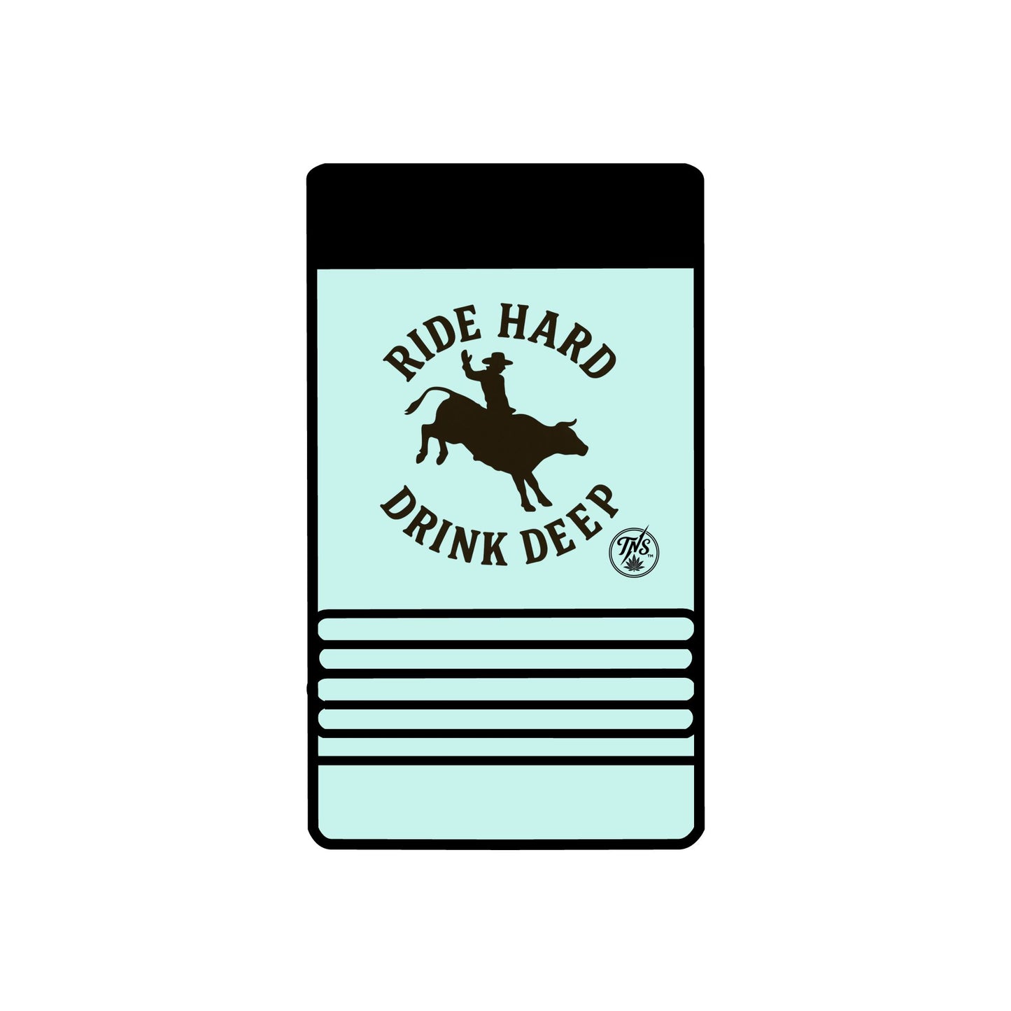 "Ride Hard | Deep" Insulated can/bottle holder