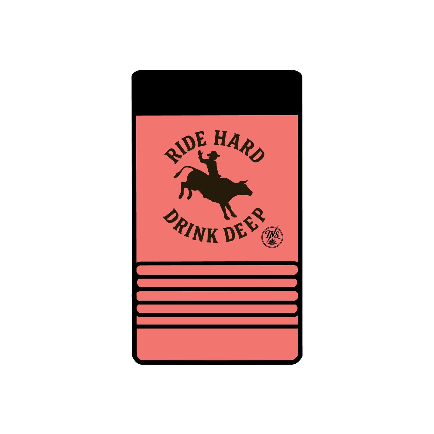 "Ride Hard | Deep" Insulated can/bottle holder