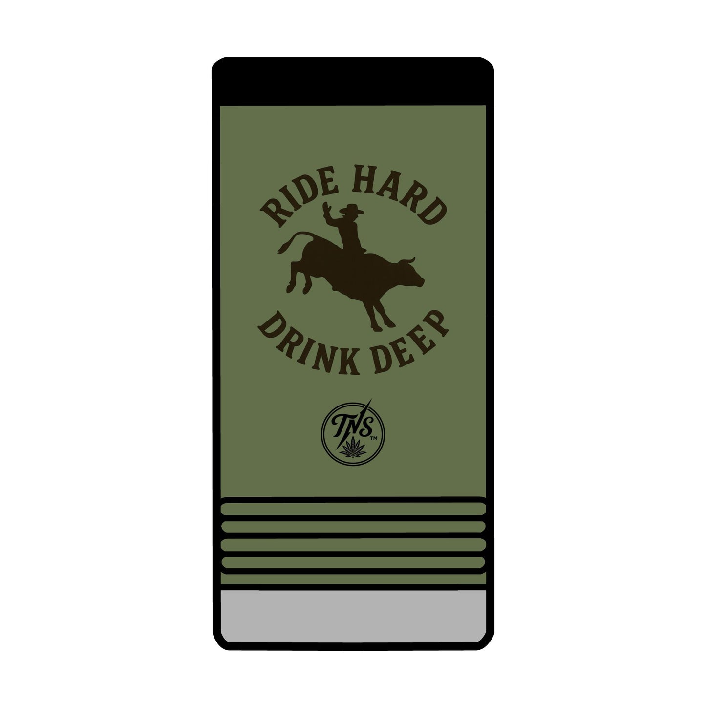 "Ride Hard | Deep" SLIM insulated can holder