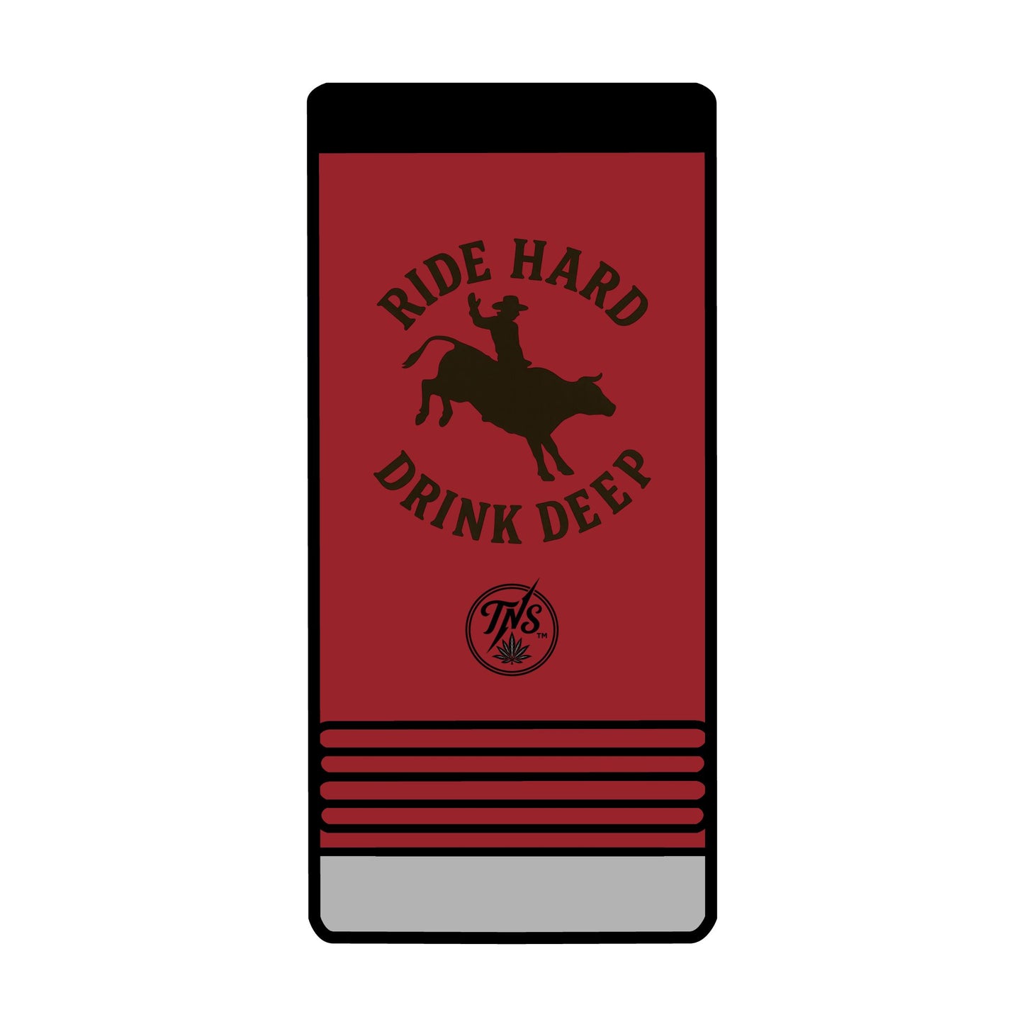 "Ride Hard | Deep" SLIM insulated can holder
