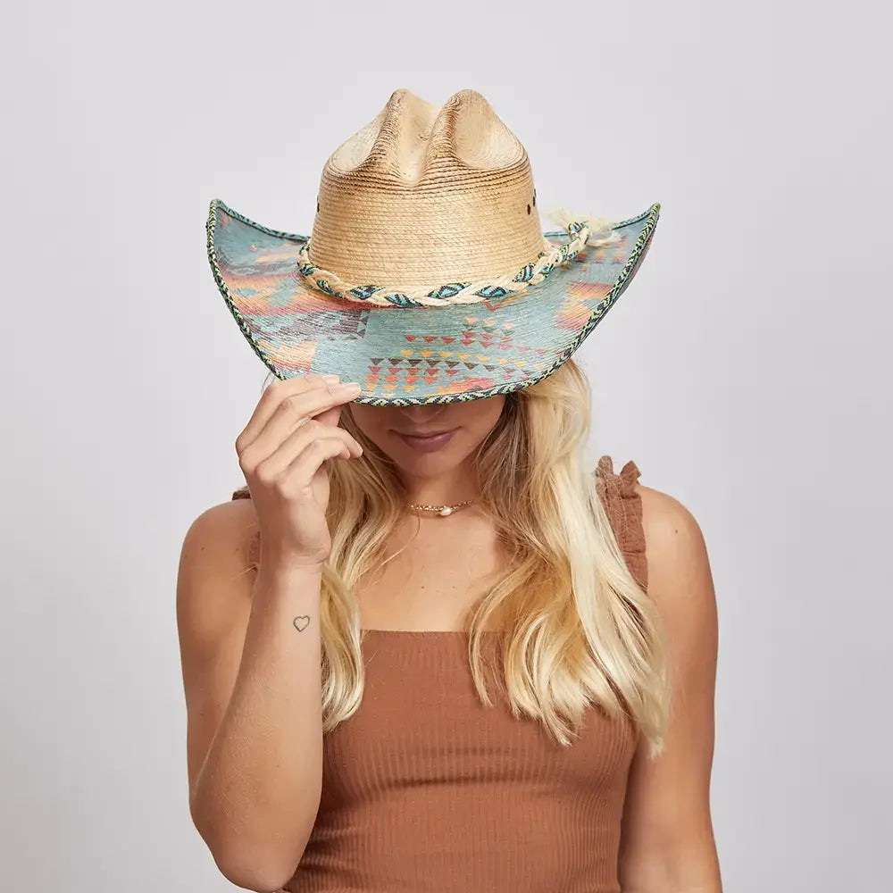 Unisex - Mexican Palm Straw Hat - Style Cassius