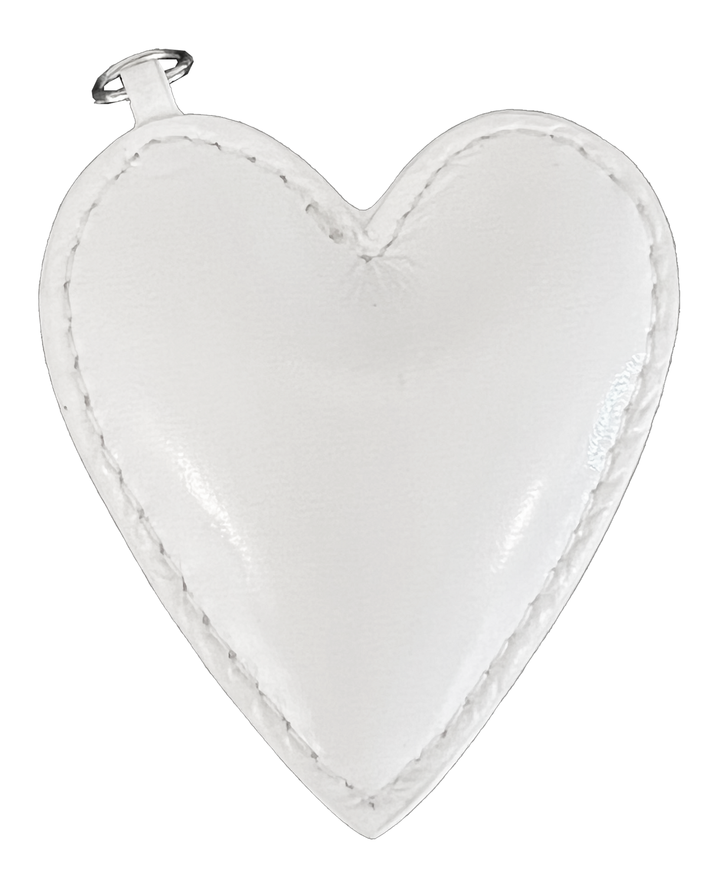 Leather Heart Bag Charm