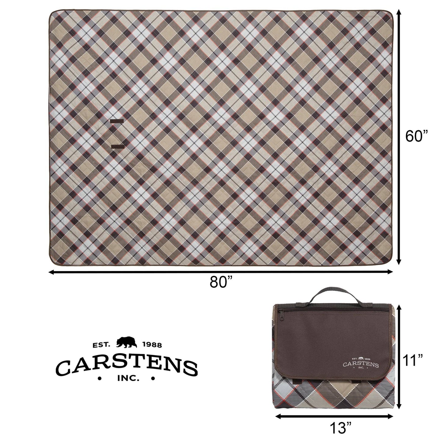 London Fog Printed Picnic Blanket