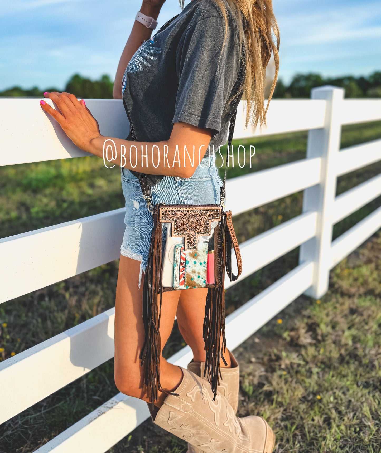 Side Fringe Clear Stadium / Concert bag