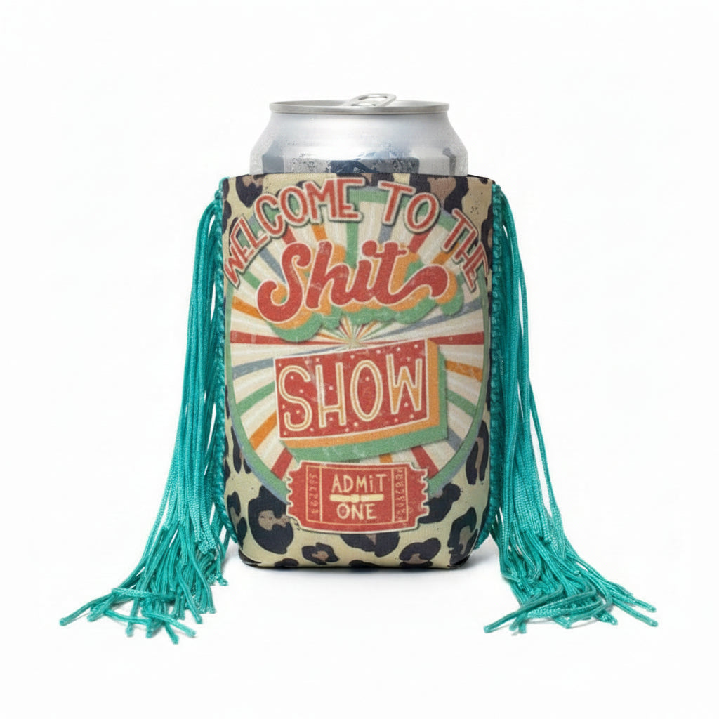 Regular Admit One Shit Show Fringe Koozie