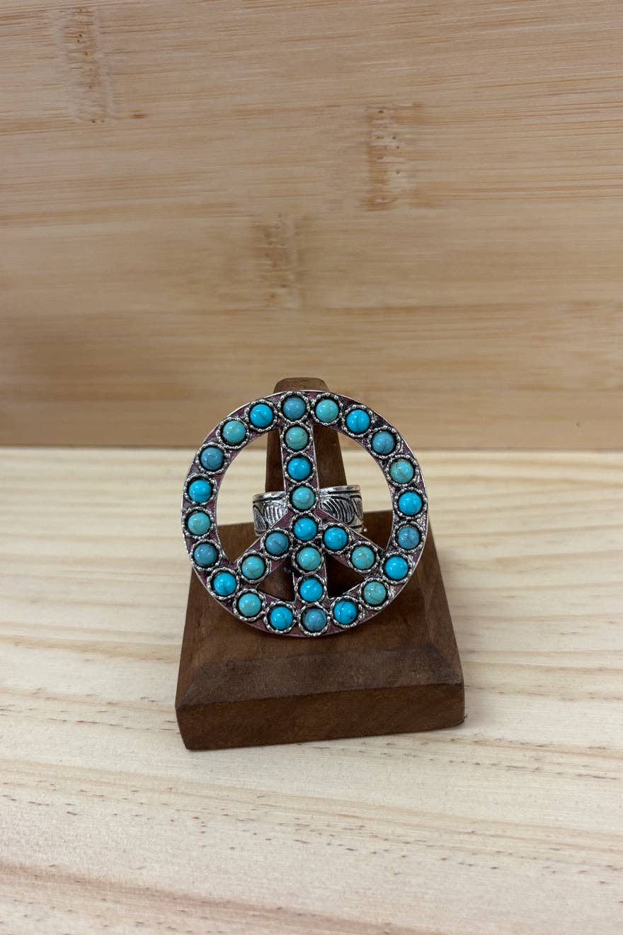 Turquoise Peace Ring