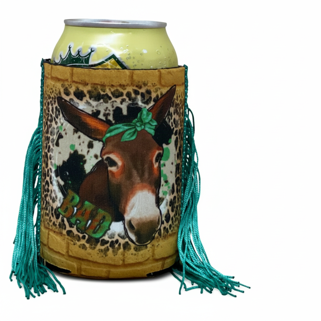Regular Bad Western Fringe Koozie