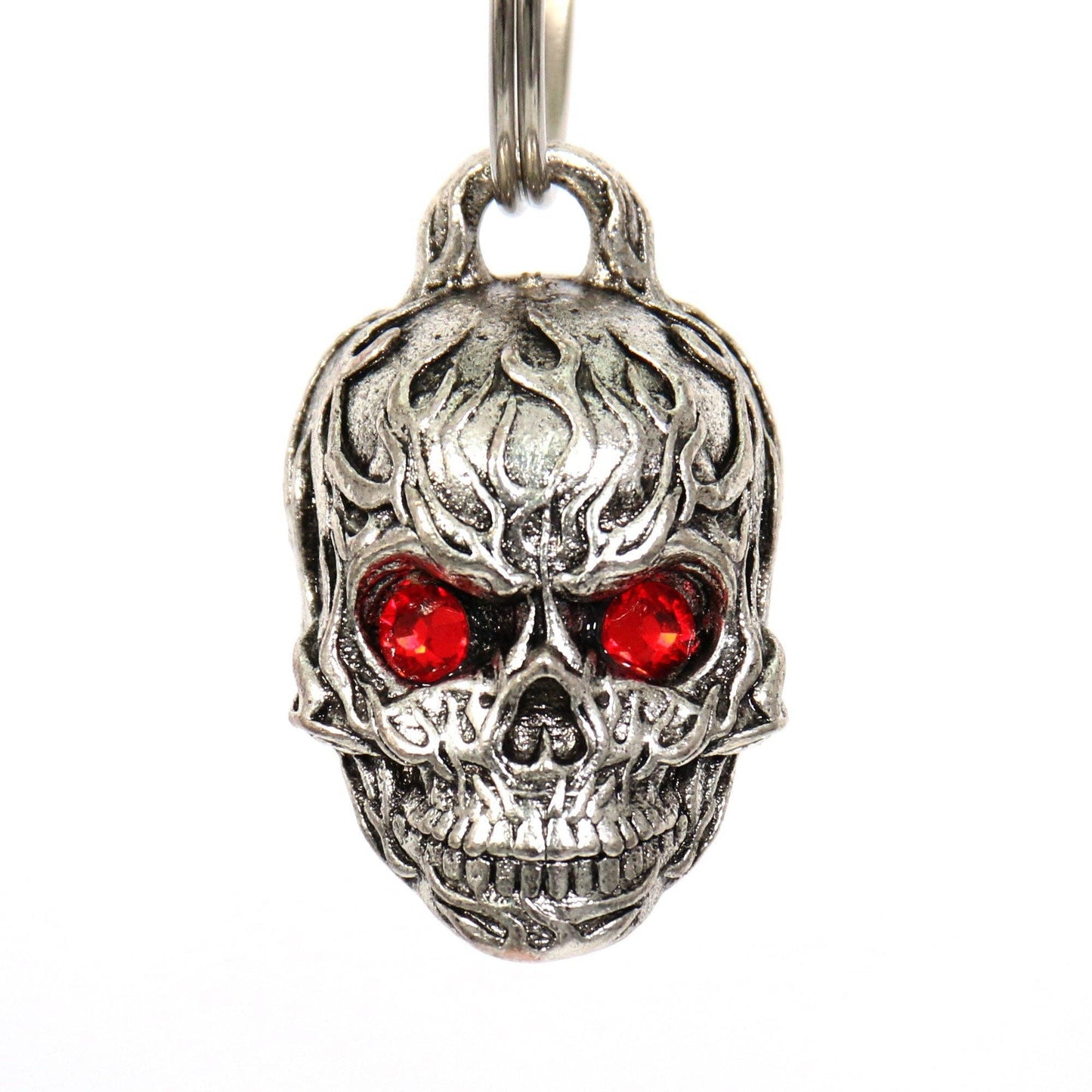Flame Skull Red Stones Guardian Bell