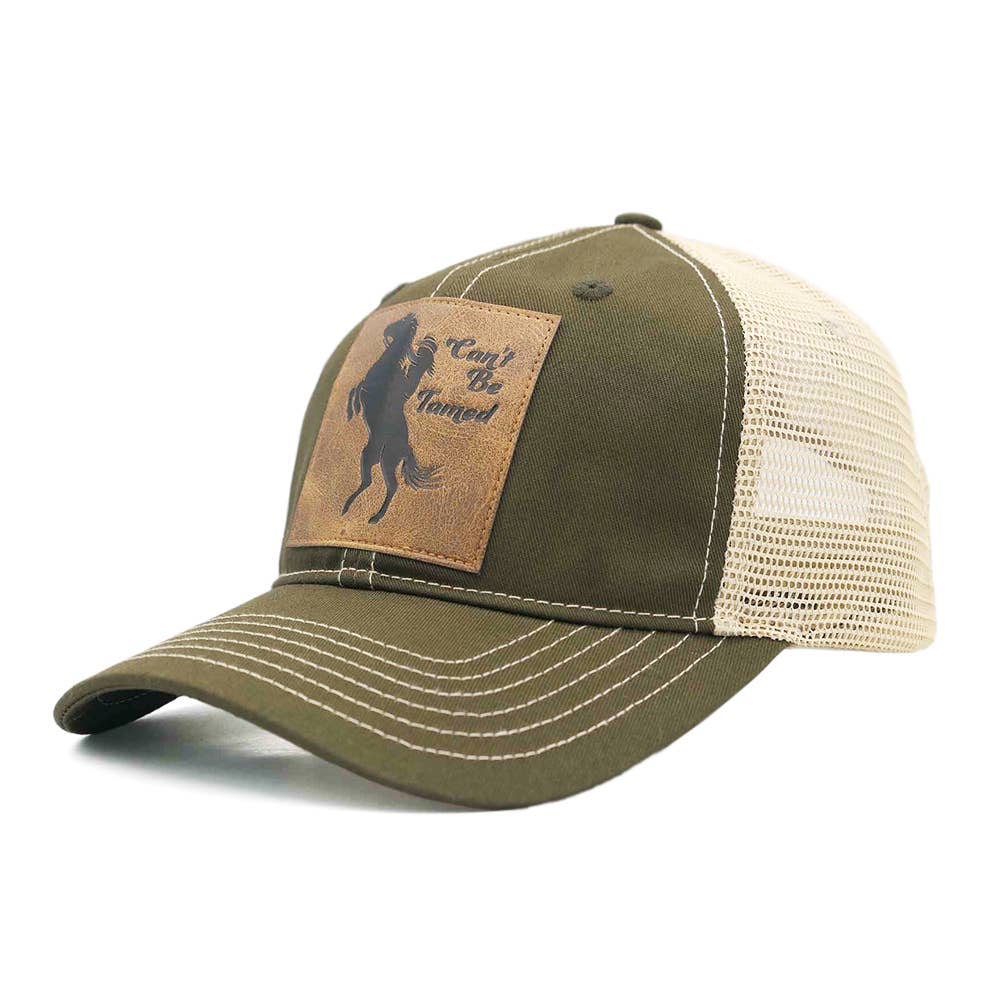 Green "Can't be tamed" Trucker Cap