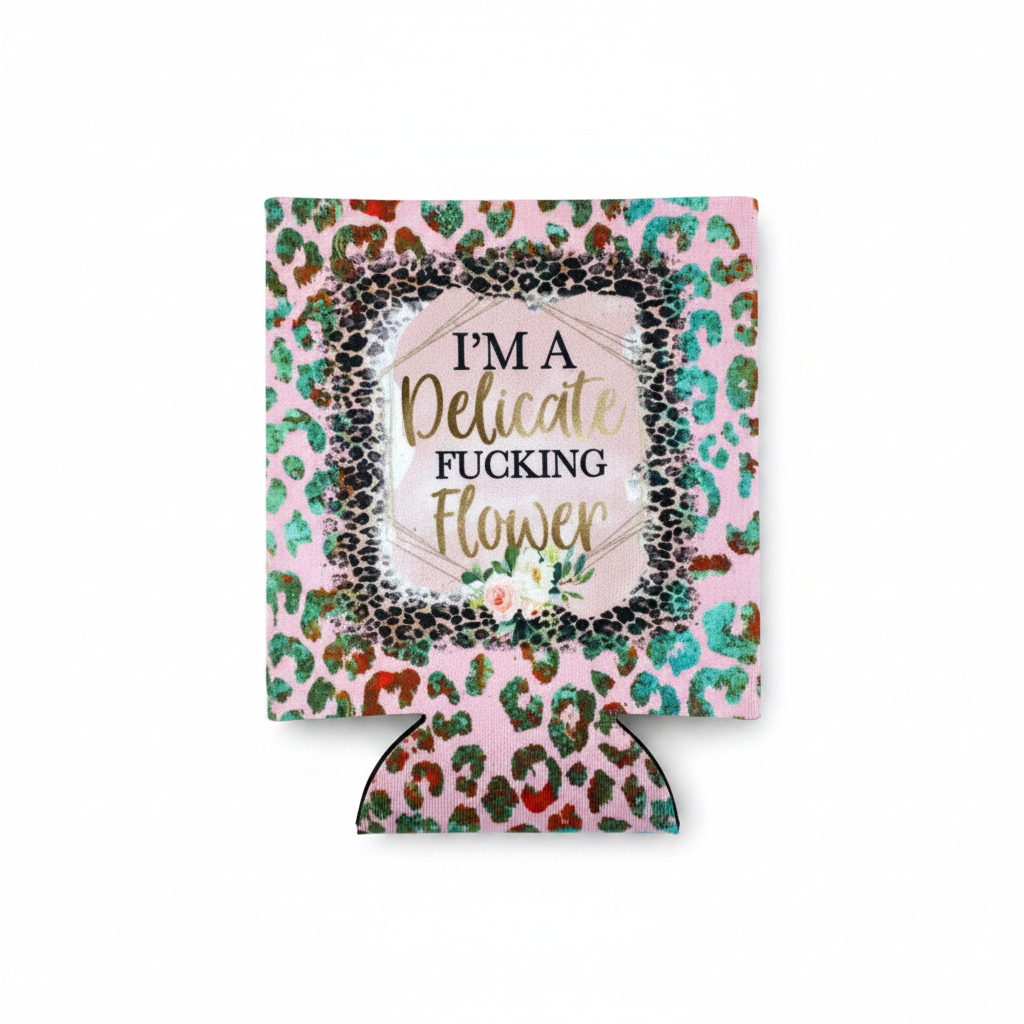 No Fringe Regular Delicate Flower Koozie