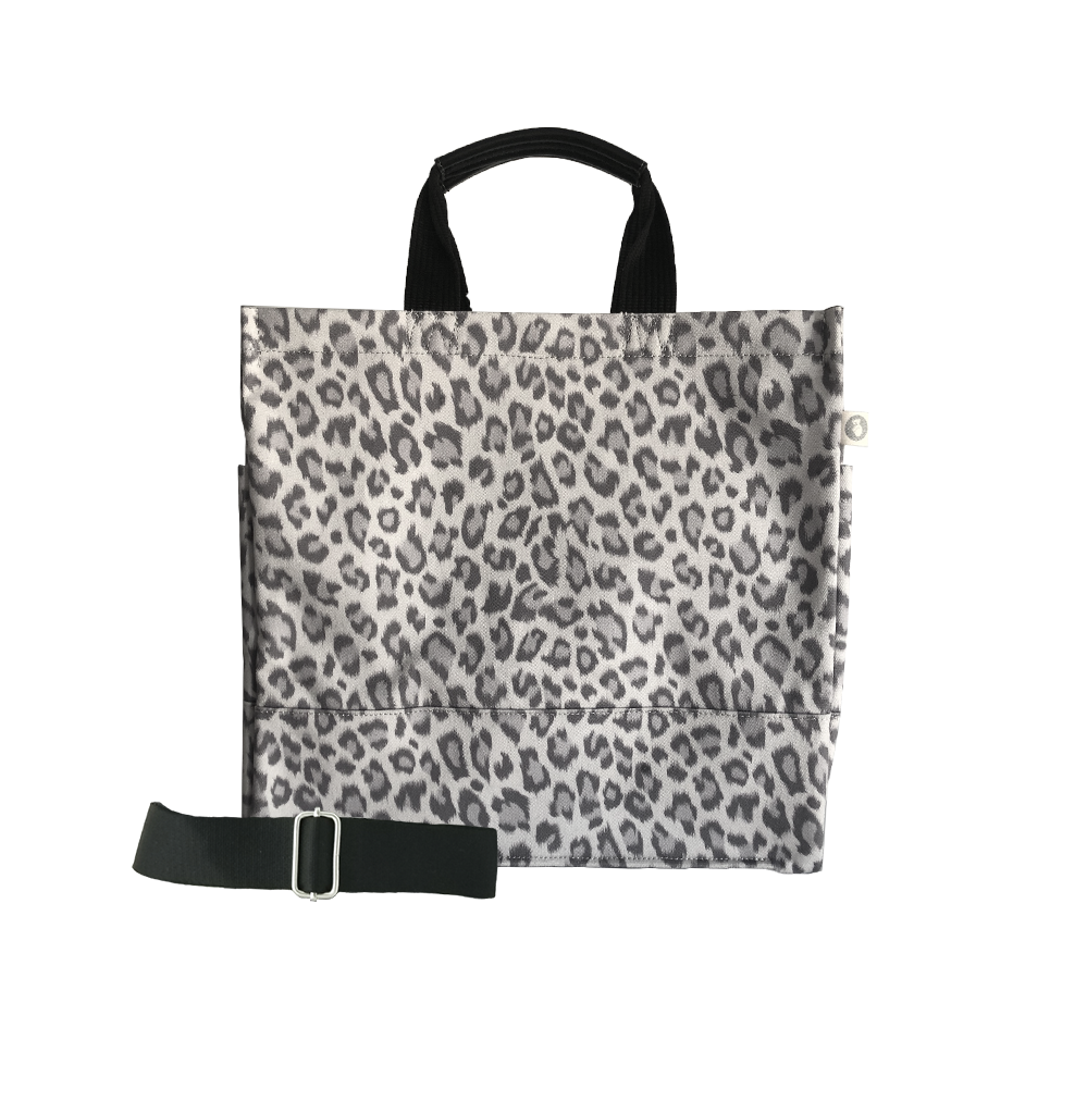 Grey Leopard Crossbody Bag