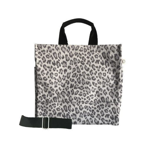 Grey Leopard Crossbody Bag