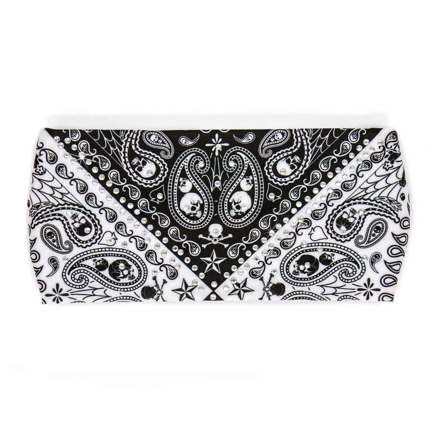 Bling Paisley Rhinestone Crystal Headband Wraps
