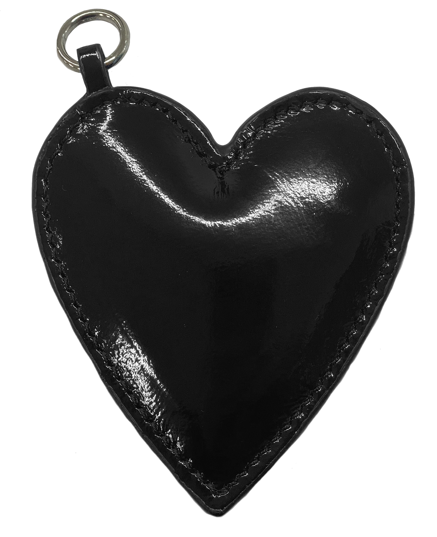Leather Heart Bag Charm