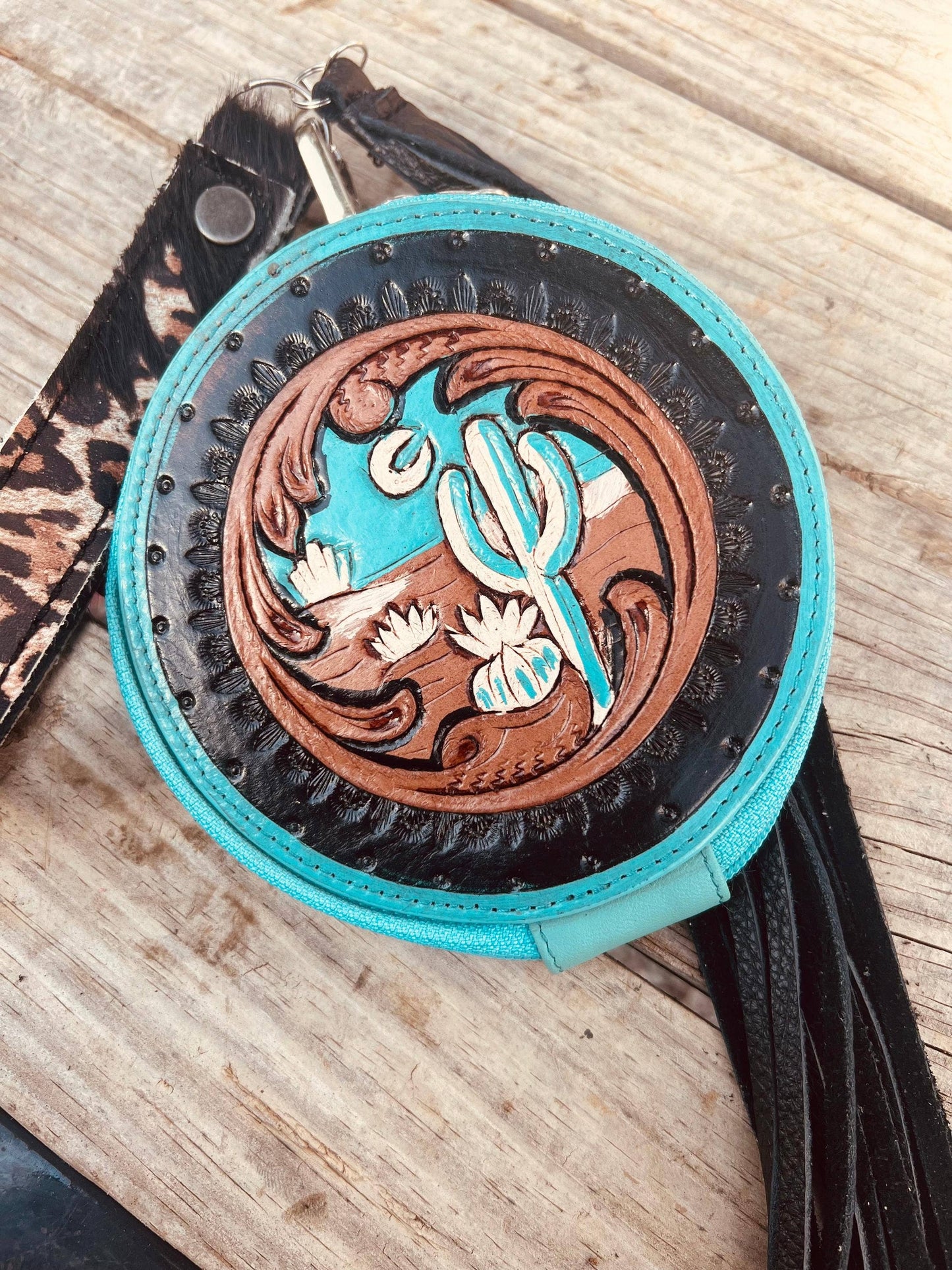 Round Cactus Mini Wallet