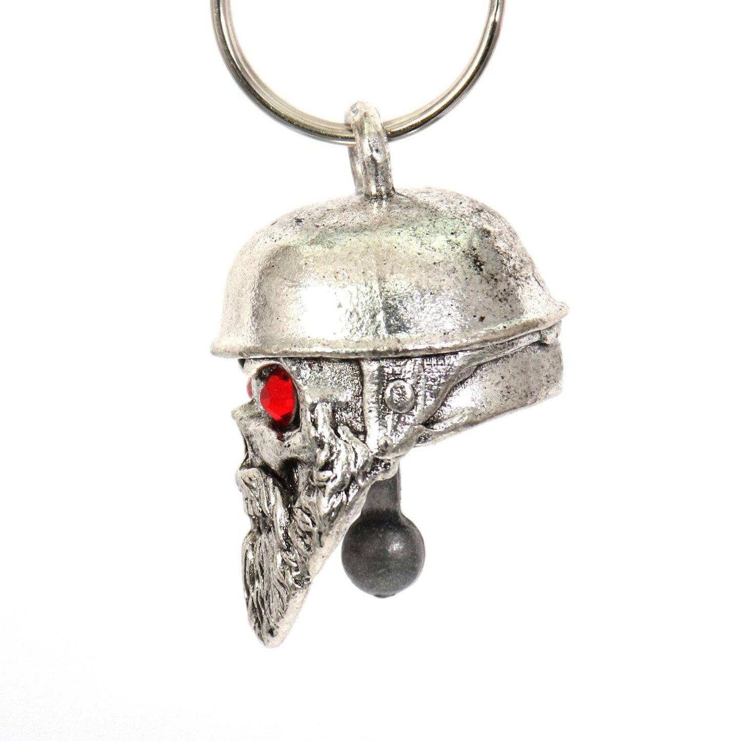 Bearded Biker Red Stones Guardian Bell