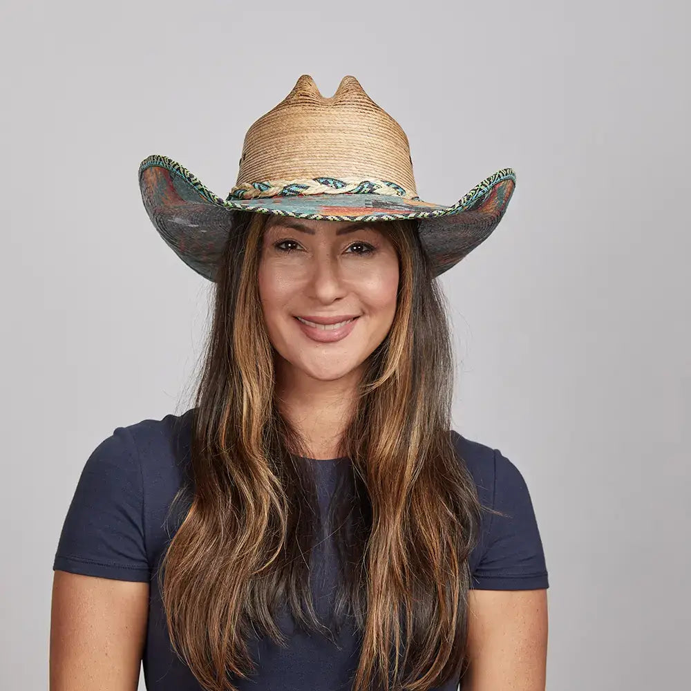 Unisex - Mexican Palm Straw Hat - Style Cassius