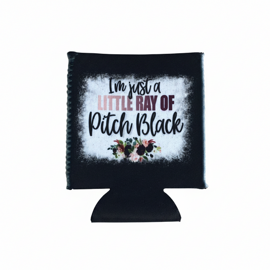 No Fringe Regular Ray of Pitch Black Koozie