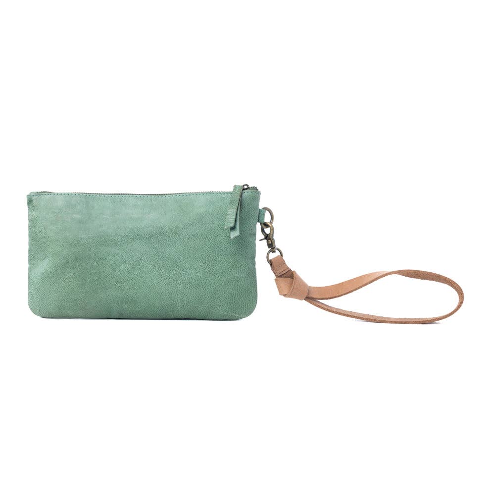Studded Wash Leather Pouch