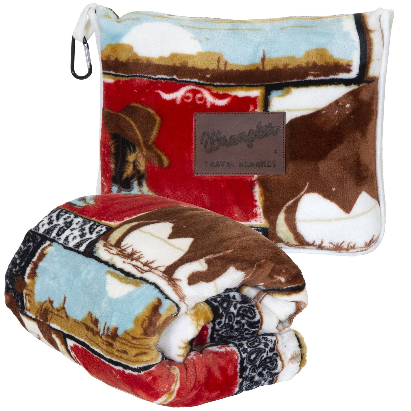 Vintage Western Travel Blanket