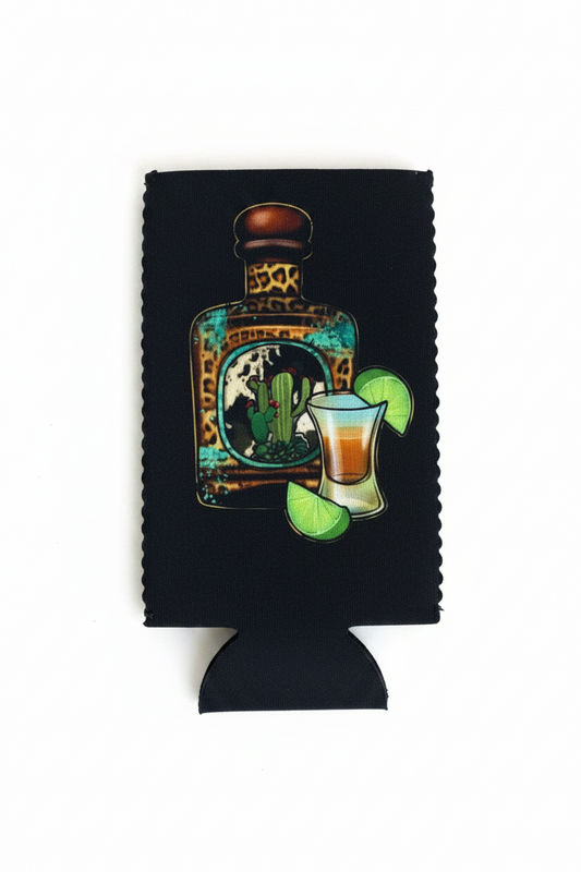 No Fringe Slim Cactus Shot Koozie