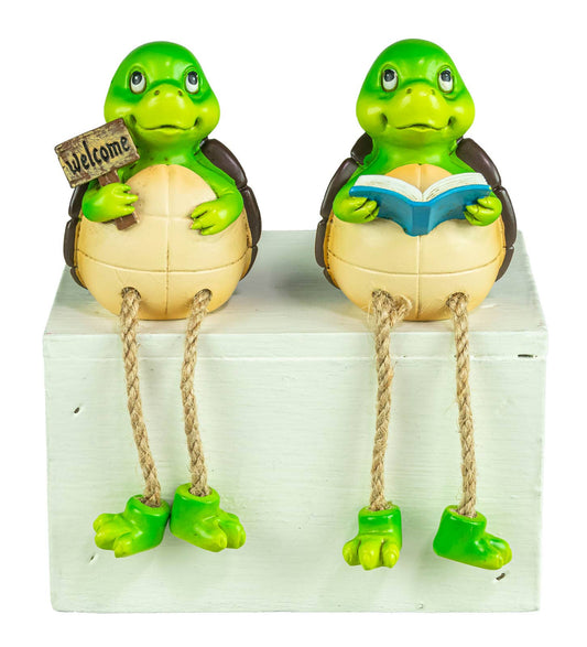 Welcome Spring Turtle Dangle Leg - set of 2