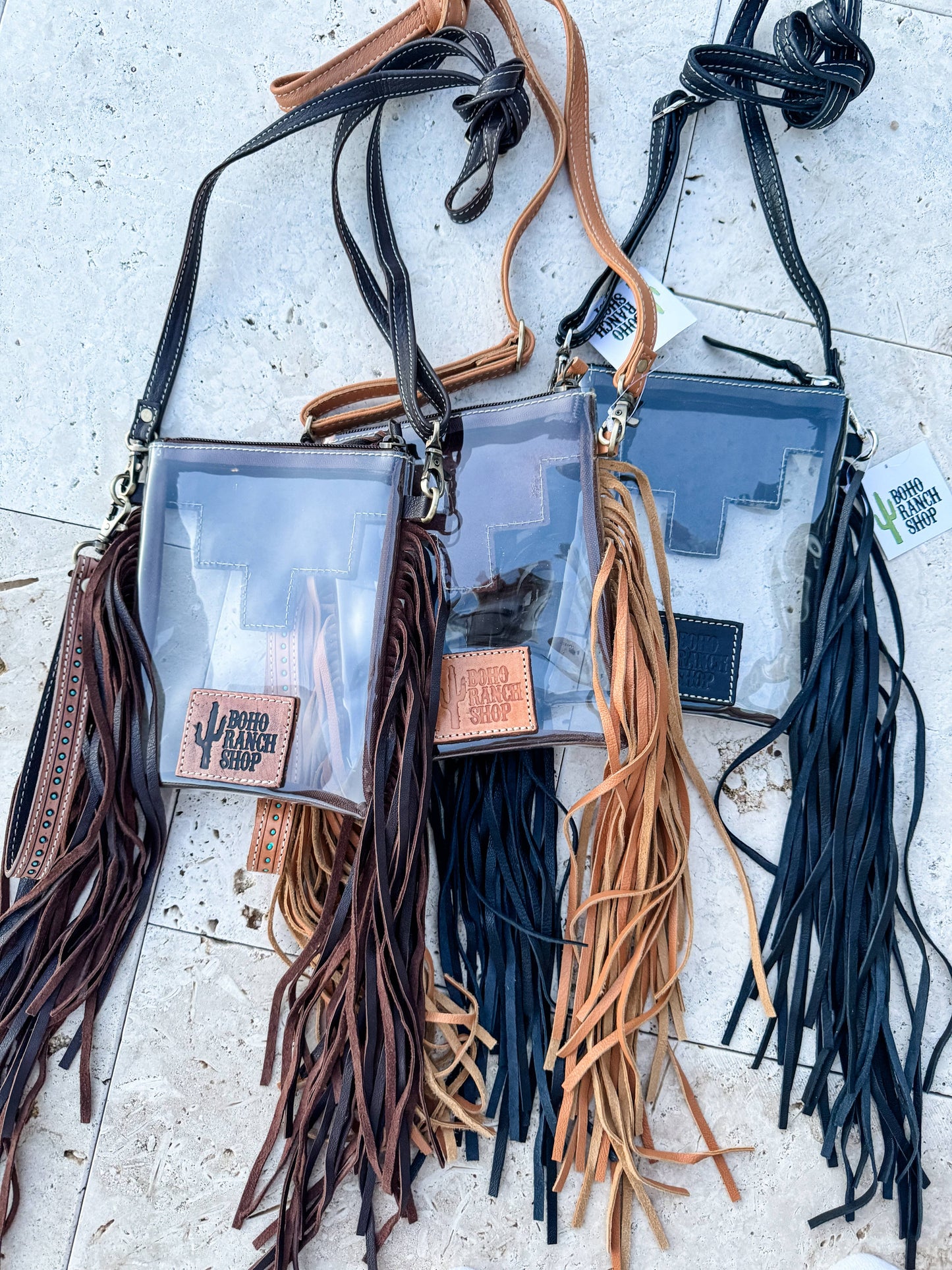 Side Fringe Clear Stadium / Concert bag