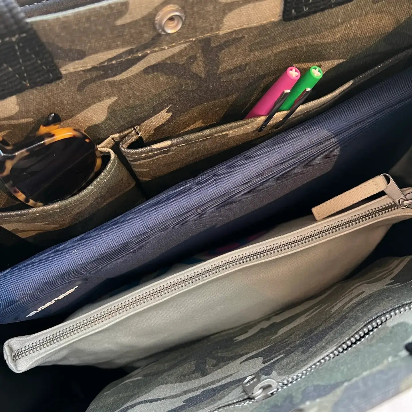 Green Camo Crossbody Bag
