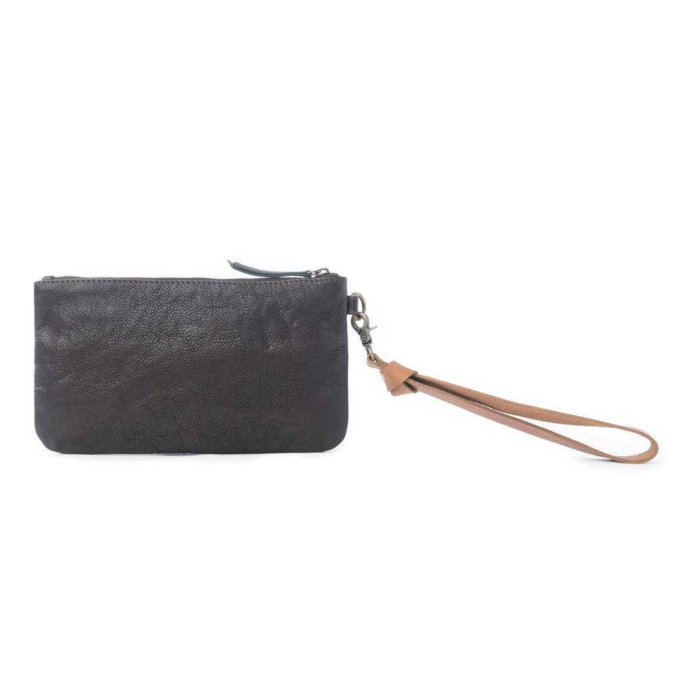 Studded Wash Leather Pouch