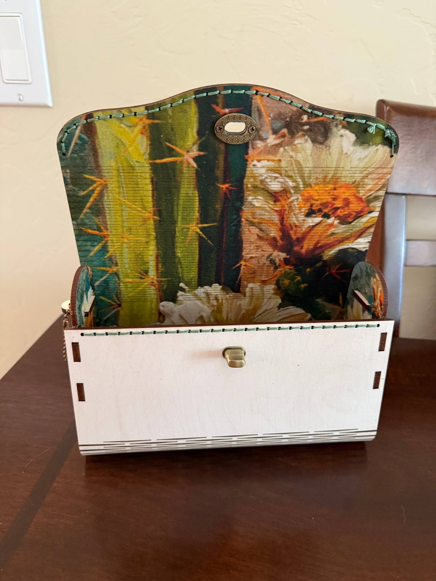 White Saguaro Bloom TimberTote Handbag