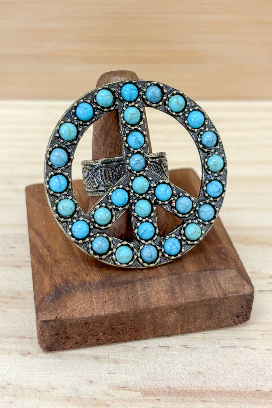 Turquoise Peace Ring