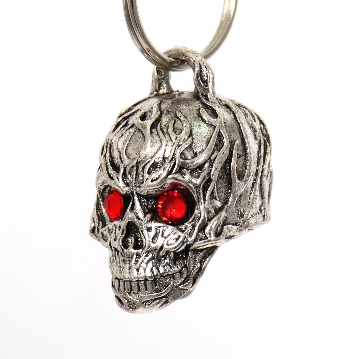 Flame Skull Red Stones Guardian Bell