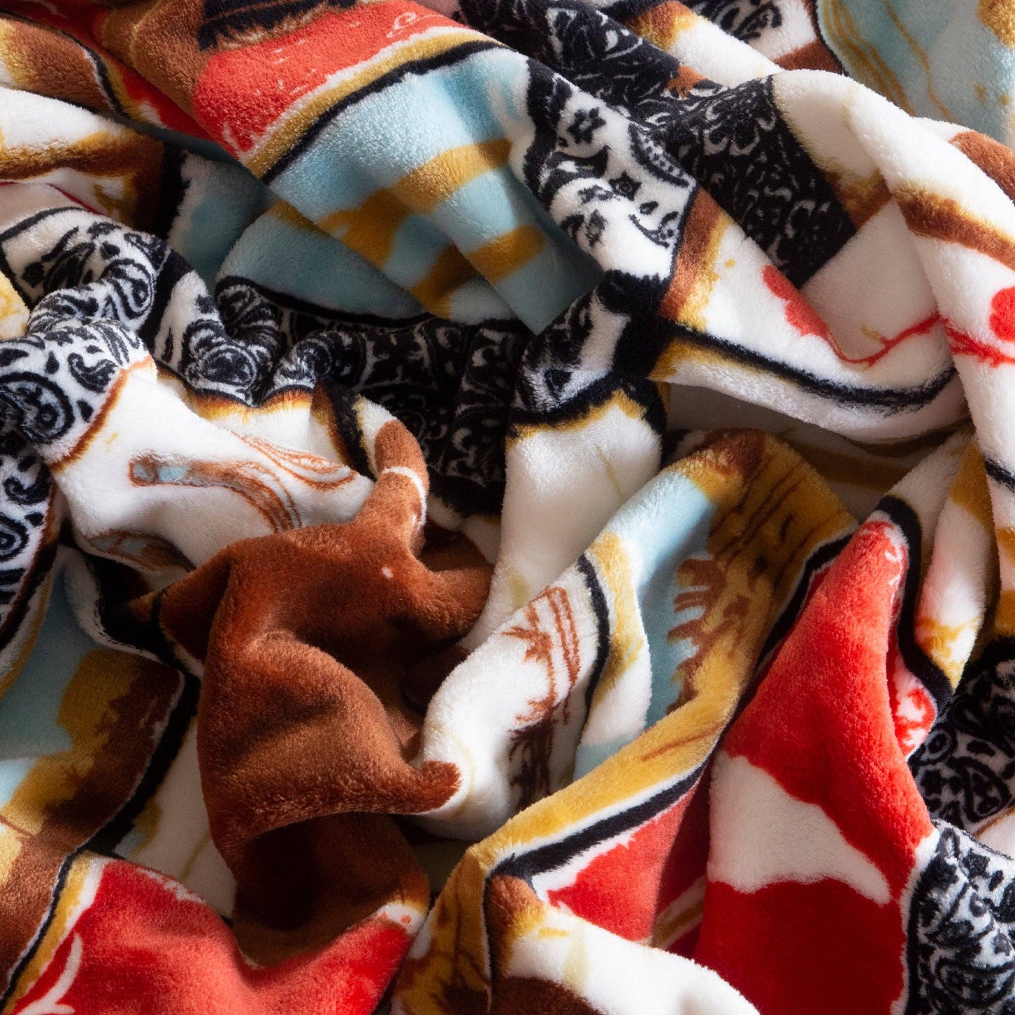 Vintage Western Travel Blanket