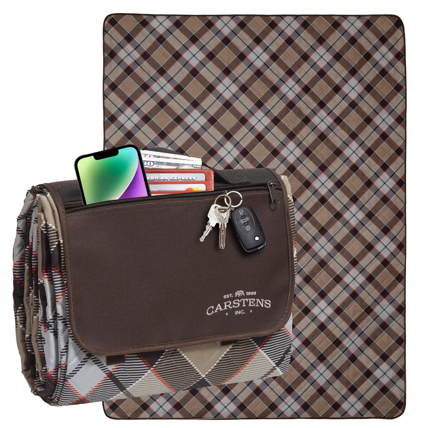 London Fog Printed Picnic Blanket