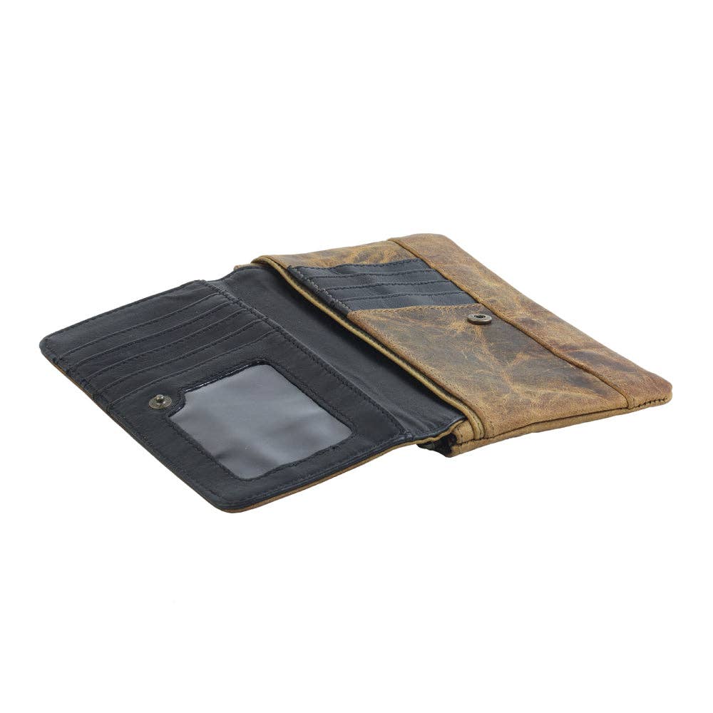 OAK FIRE LEATHER WALLET