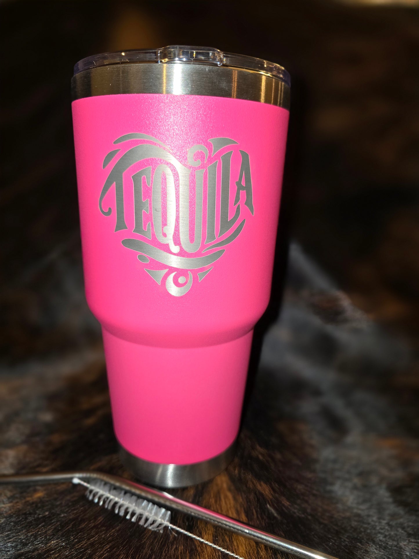 30oz “Sup Y’all” Paddleboard Tequila Tumbler – Hot Pink or Blue (Laser Engraved)