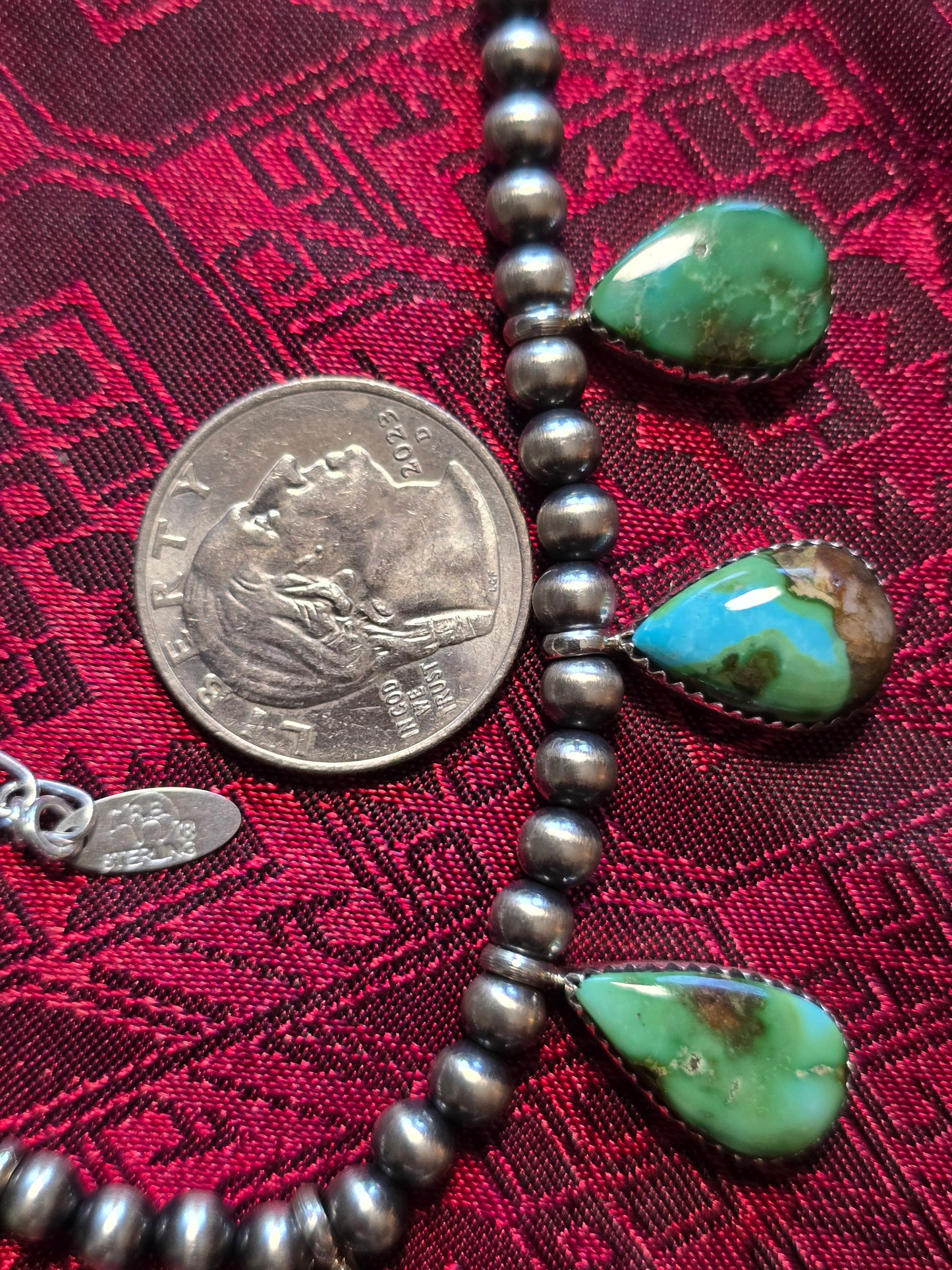 Sterling Silver Native American made Naja necklace
