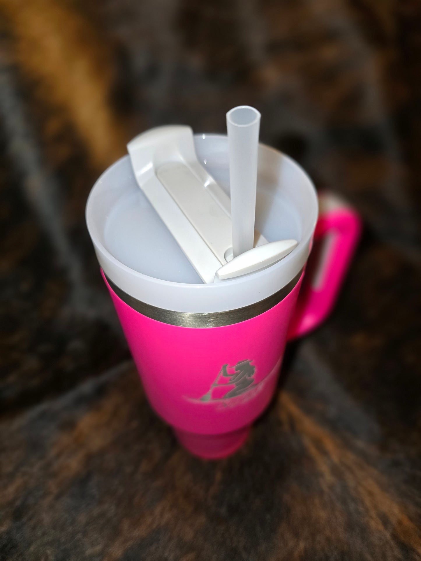 40oz “Sup Y’all” Paddleboard Tequila Tumbler – Hot Pink or Seafoam (Laser Engraved)