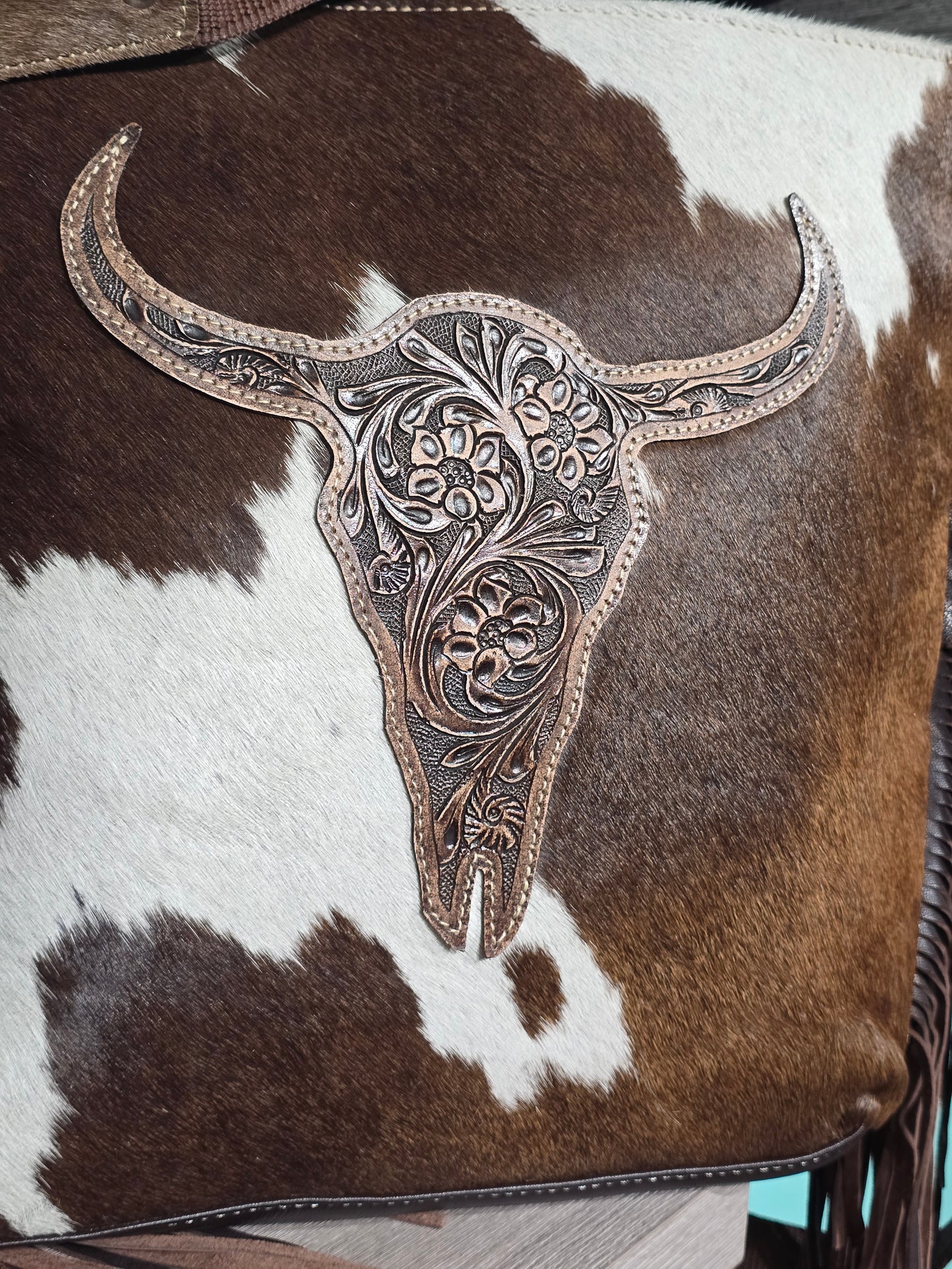 Bison Hair-on-hide Crossbody Bag