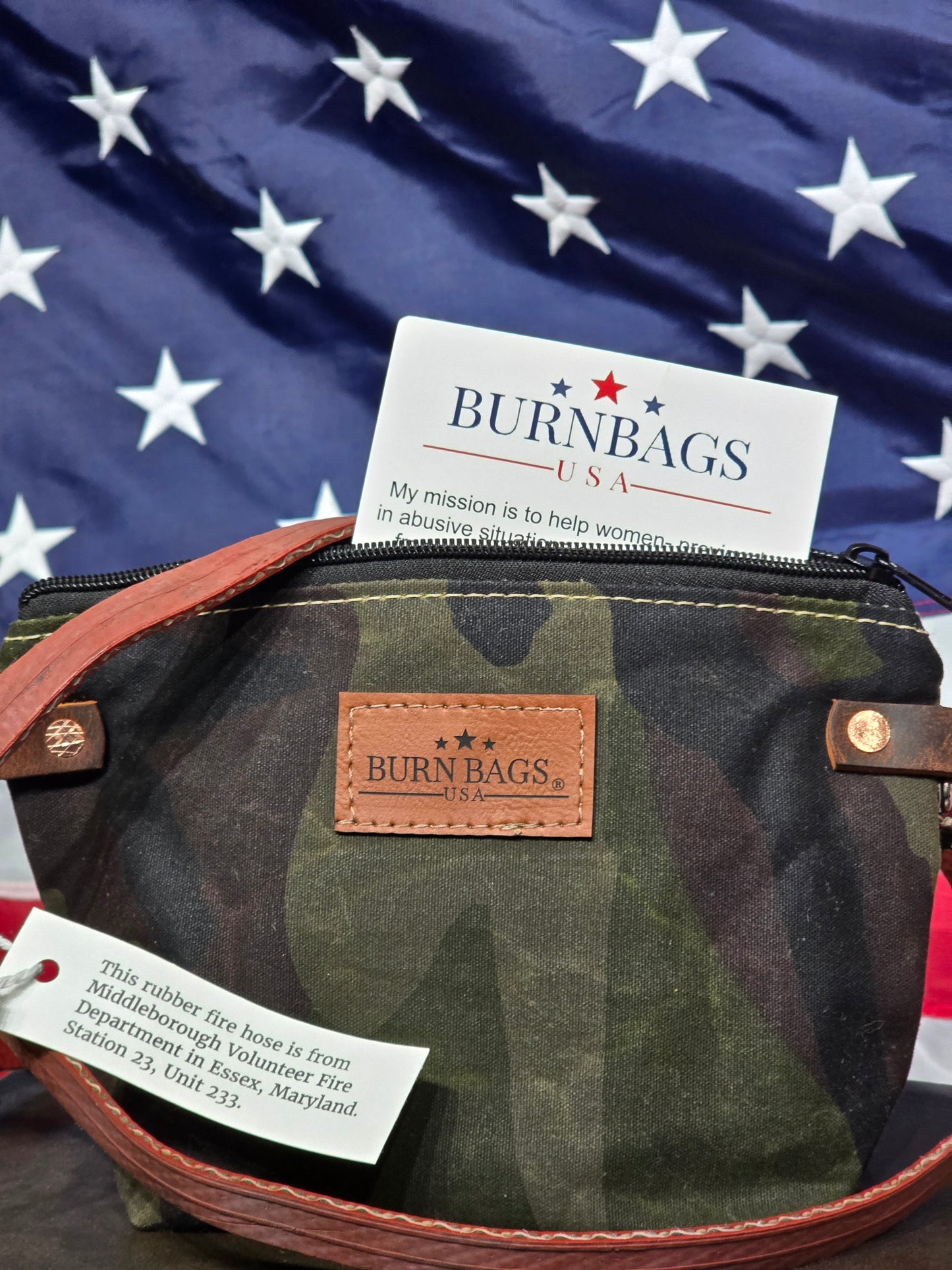 Green Camo Mini Crossbody Bag