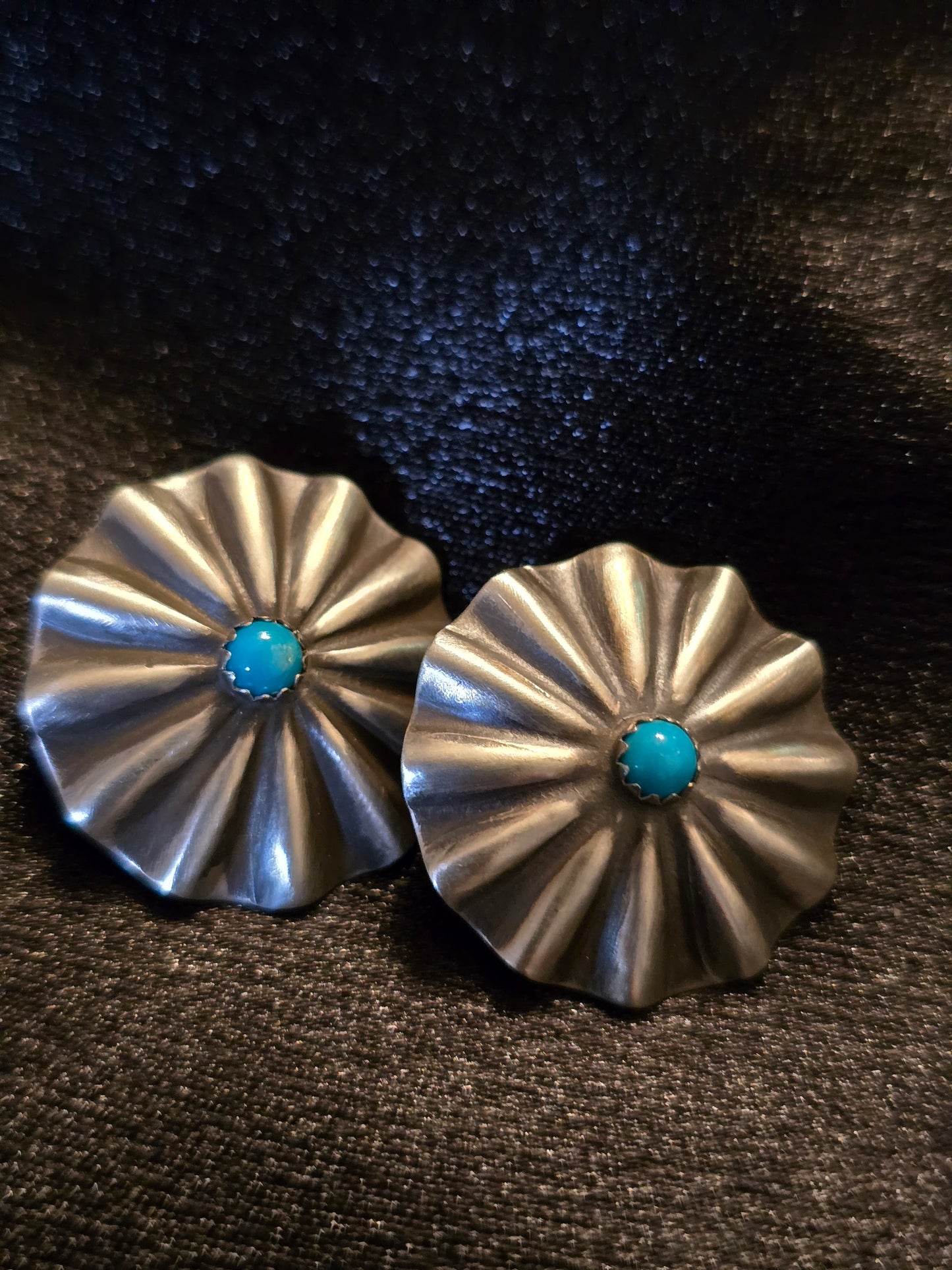 #856 Concho post back earrings